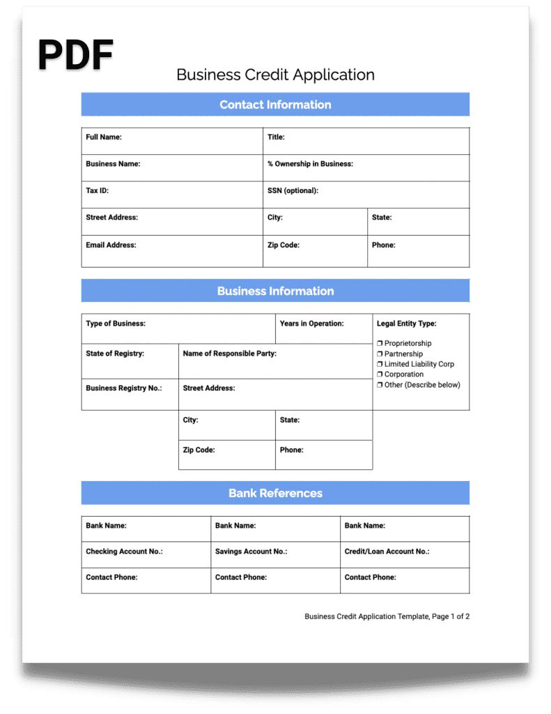 Free, Printable Business Credit Application Template (Plus, How to Use it Correctly)