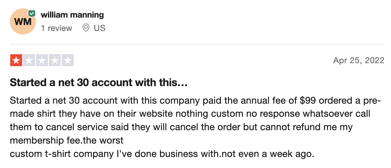 Shirtsy Review A Business Swag Offer with Net 30 Option